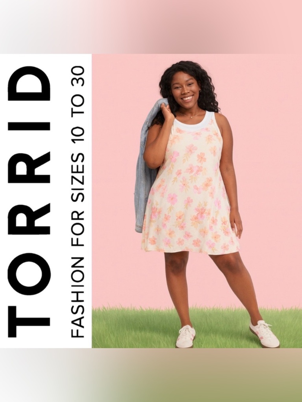 Torrid Floral Rainy Day Mini Challis Slip Dress, Large, NWT!